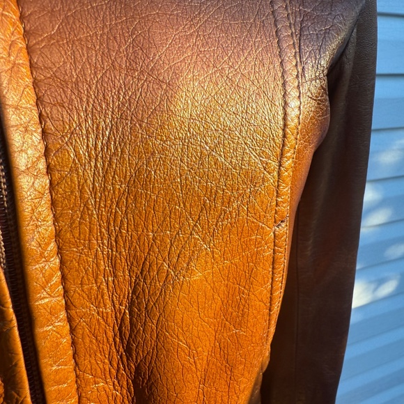 Vintage 70s Champs Elysée Fashions leather jacket (Made in Canada) - Picture 10 of 12